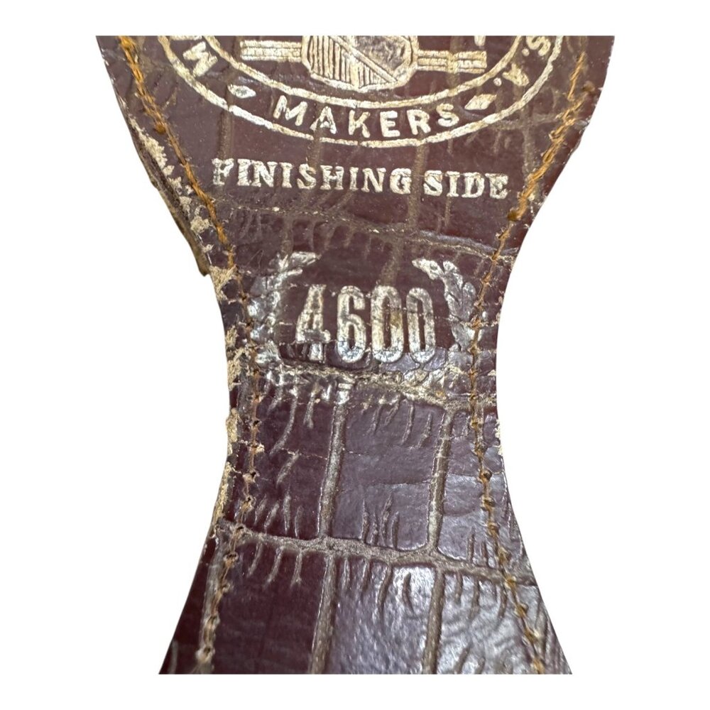 Martin J Rubin Genuine Horse Hide Straight Razor Strop Multi Dot Honing Side 24" - Picture 9 of 10